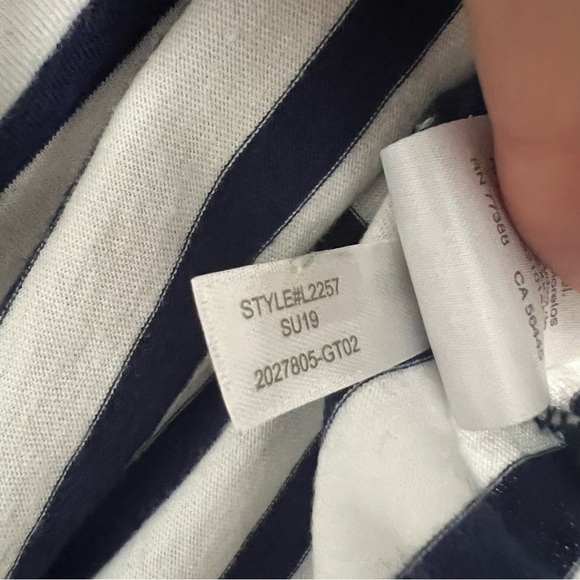 J.Crew Navy and White T Shirt Dress, Size Small - Picture 4 of 7